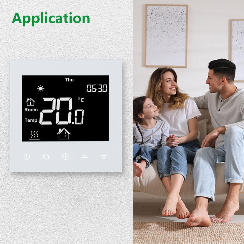 Heschen Thermostat WG505B, 3A With Passive Linkage Water Heating,Black