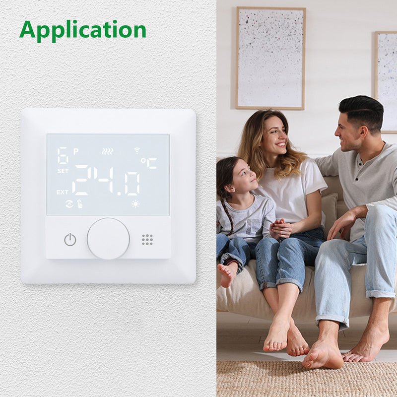 Heschen WIFI Heating Thermostat WG510,Rotate to Set Temperature,Heat and Cold Modes Adjustable