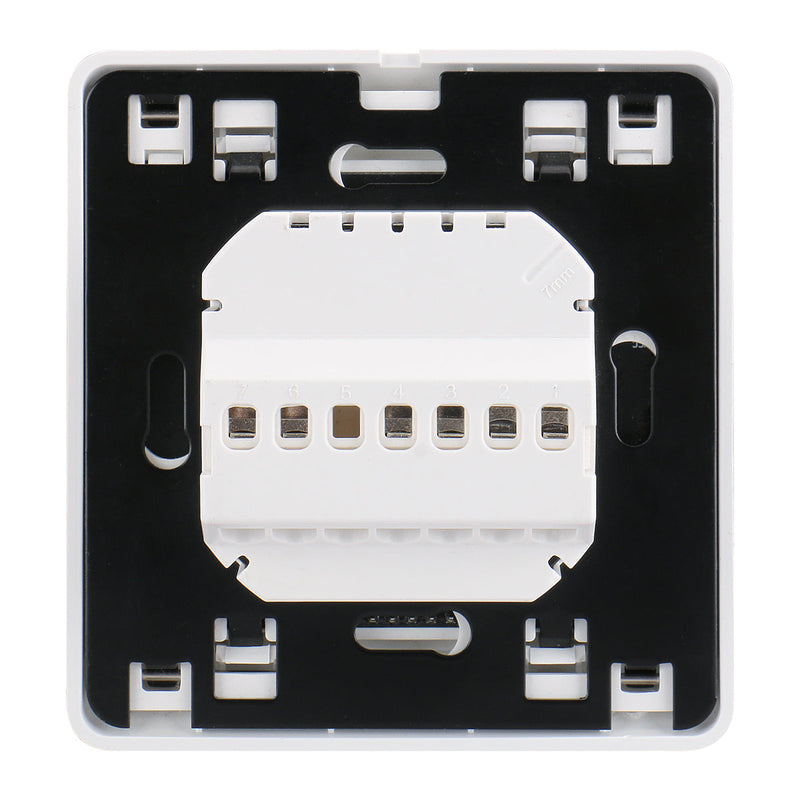 Heschen Room Thermostat WG806, LCD Digital Display, Weekly Programming,16A,Suitable for Electric Heating System, with 3m External Probe, White