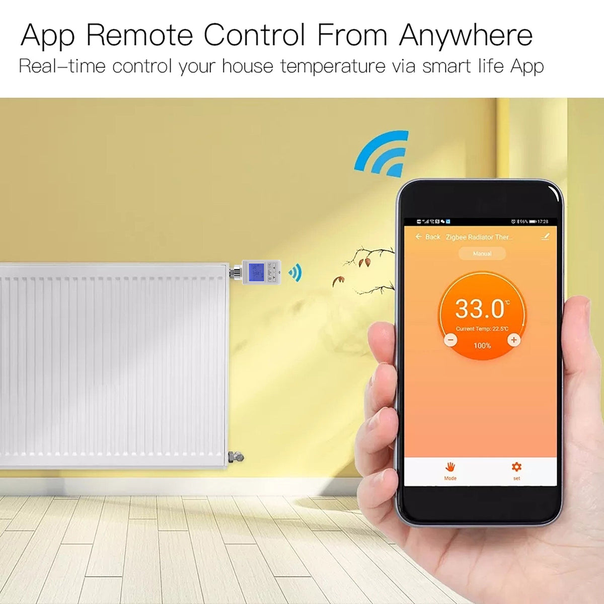 Heschen Smart Radiator Thermostat WG369,Zigbee
