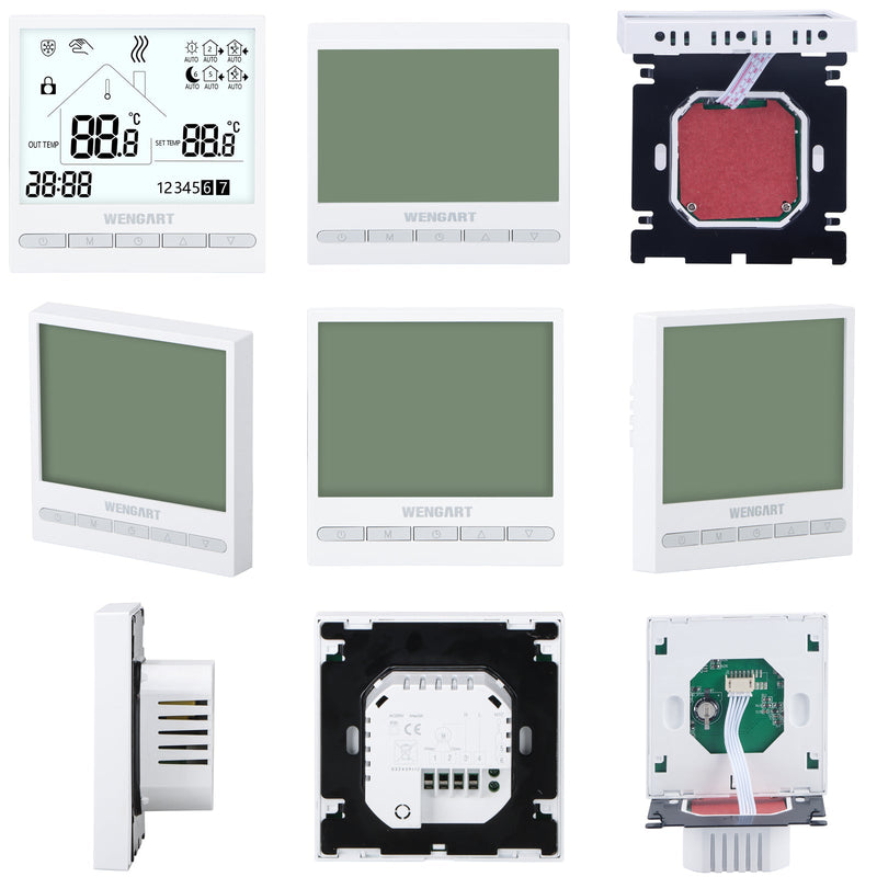 Heschen Programmable Touch Thermostat WG376,AC230V 3A
