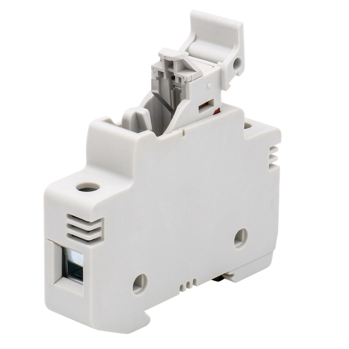 Cylindrical Fuse Holder Base RT18-32(X) 32A AC 690V 1 Pole DIN Rail Mounting for 10 x 38mm Fuse CE UL Listed