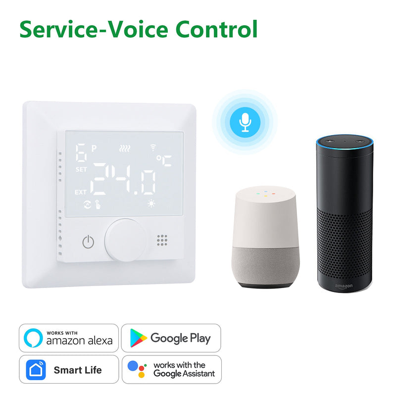 Heschen WIFI Heating Thermostat WG510,Rotate to Set Temperature,Heat and Cold Modes Adjustable